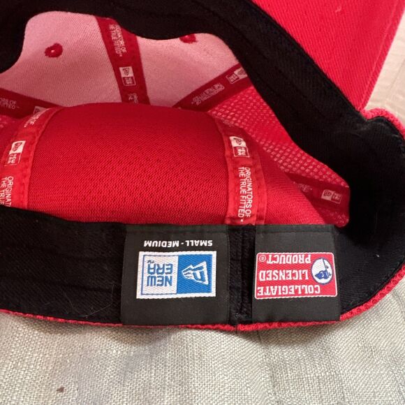 Red Iowa State Cyclones Embroidered Cap/elastic Size S-M New Era A-Flex … - Picture 2 of 4